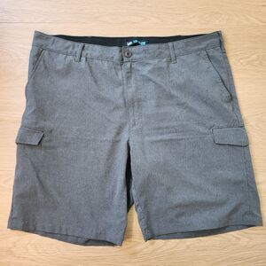 LEE B & T Performance Series Air Flow Cargo Shorts 44 Grey Heather Camp Utility